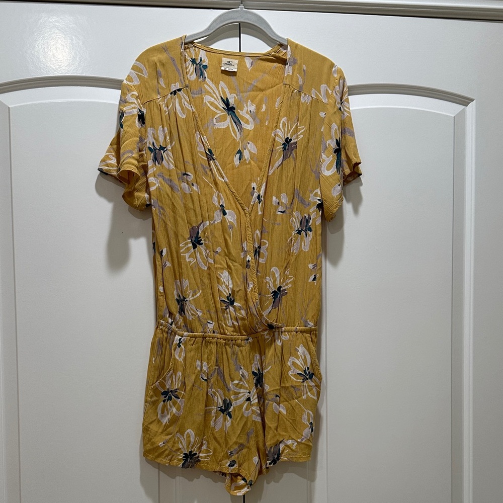 O'Neill Mustard Floral Top